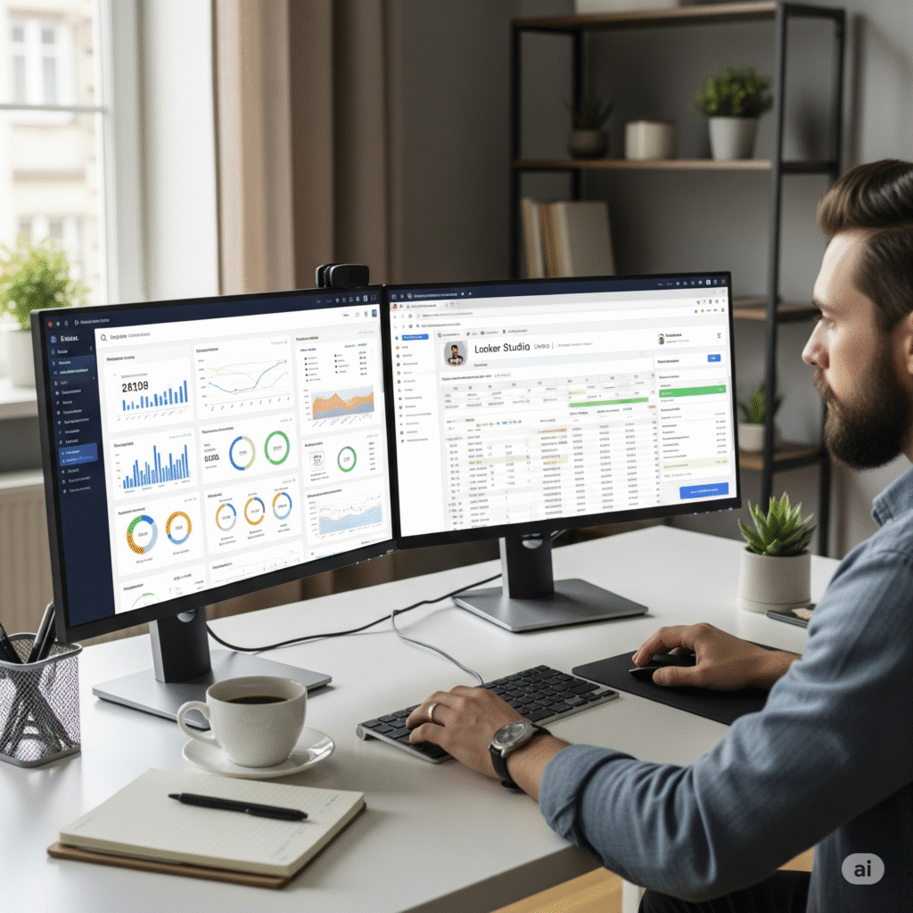 Freelancer using data analysis and automation tools for in-demand freelance jobs in 2025