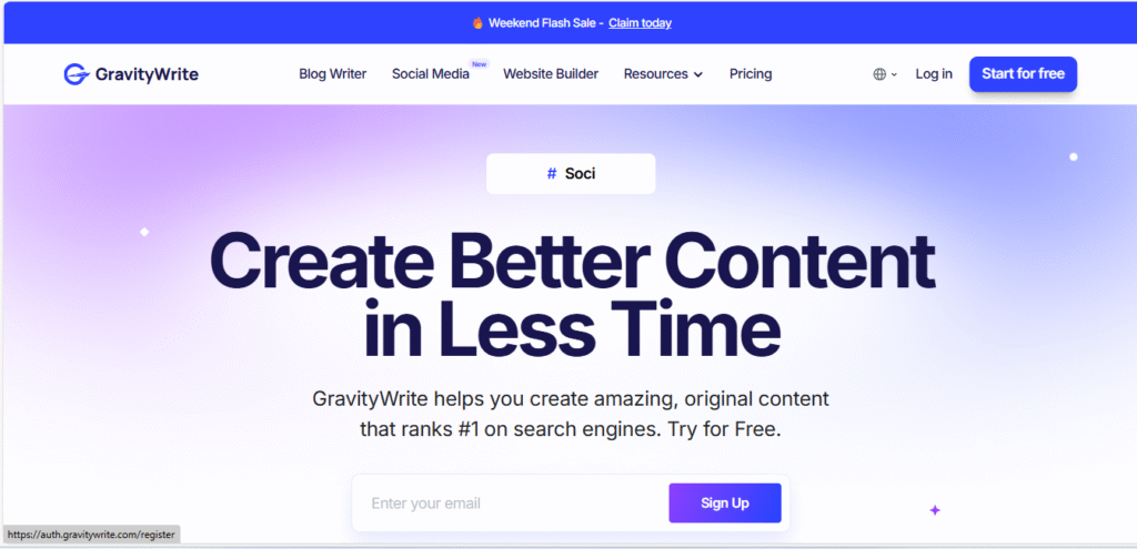 Gravity Write